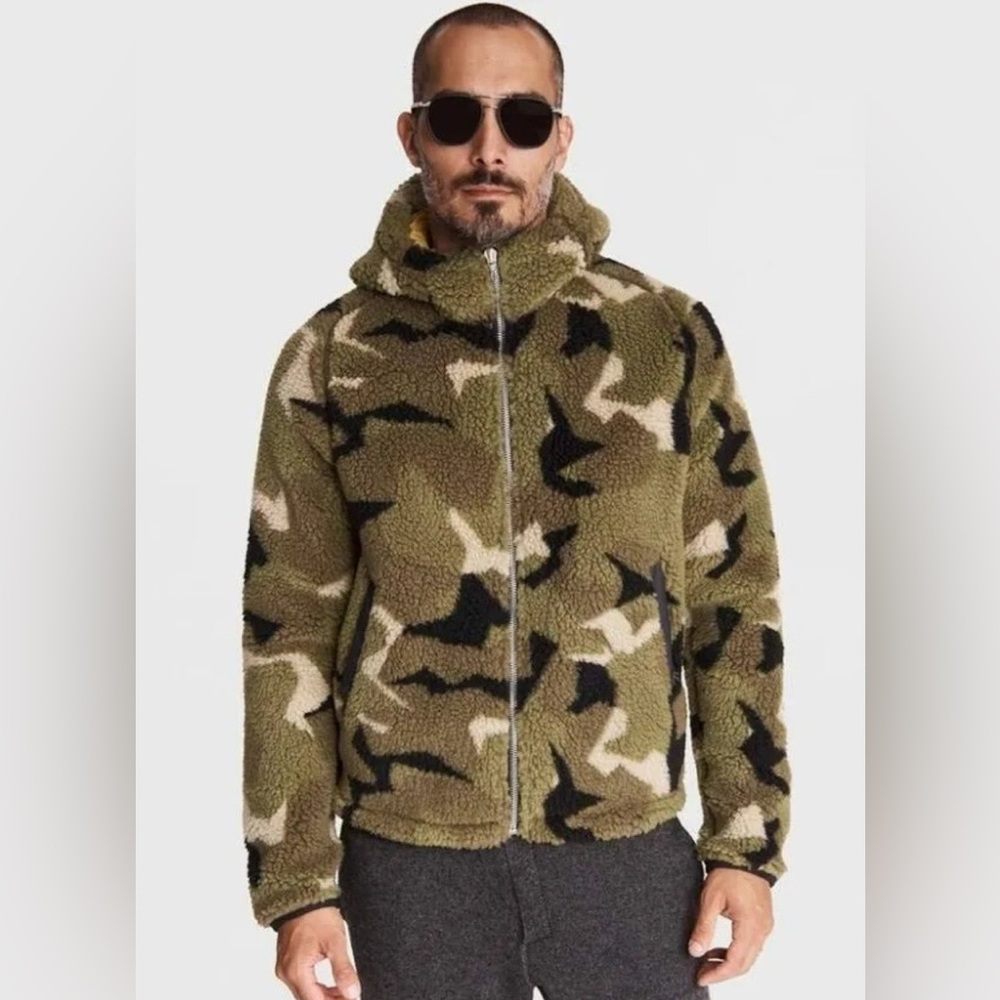 rag & bone “Tactic” sherpa fleece jacket (camo)